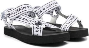 Balmain Kids Sandalen met klittenband Wit