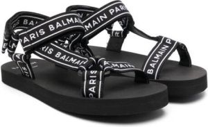 Balmain Kids Sandalen met klittenband Zwart
