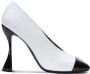 Balmain Eden two-tone pumps in lamsvacht en lakleer White Dames - Thumbnail 2