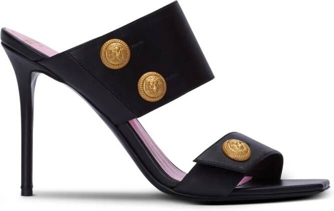 Balmain Leren handschoenen Zwart
