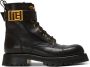 Balmain Leren veterlaarzen Zwart - Thumbnail 1
