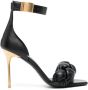 Balmain Sandalen met logoplakkaat Zwart - Thumbnail 1