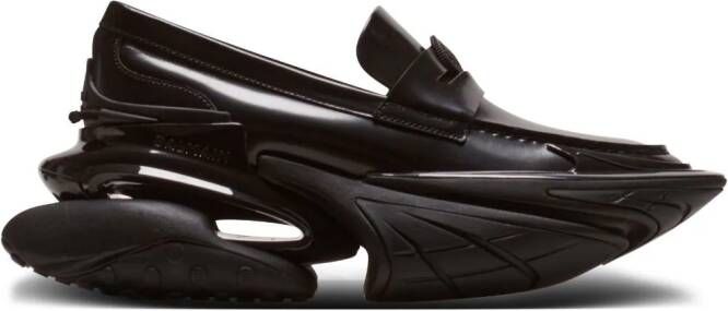 Balmain Main Lab Unicorn loafers Zwart