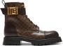 Balmain Mini monogram Romy legerlaarzen Brown Dames - Thumbnail 1