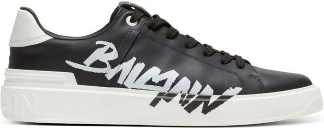 Balmain Sneakers met logoprint Zwart