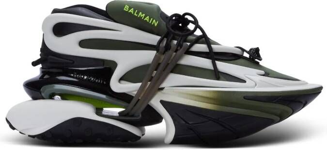 Balmain Unicorn sneakers met vlakken Groen