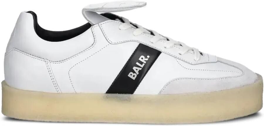 BALR. GOTG leren sneakers met vlakken Wit