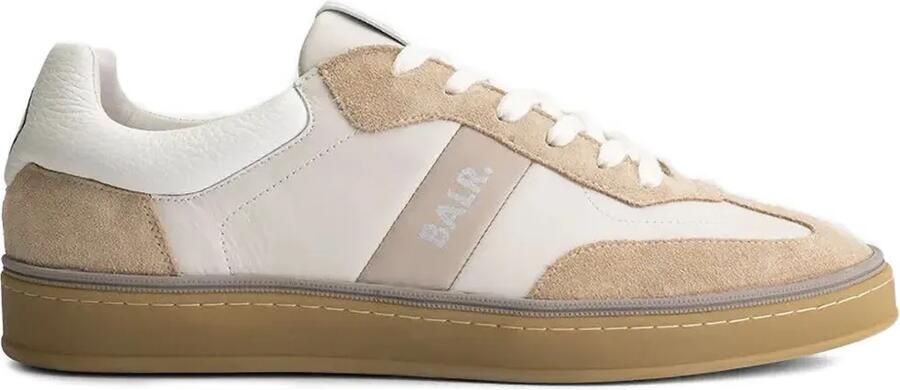 BALR. London Classic leren suède sneakers Beige