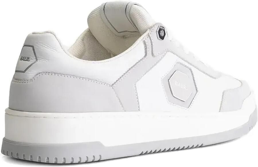 BALR. Myth leren sneakers met vlakken Wit