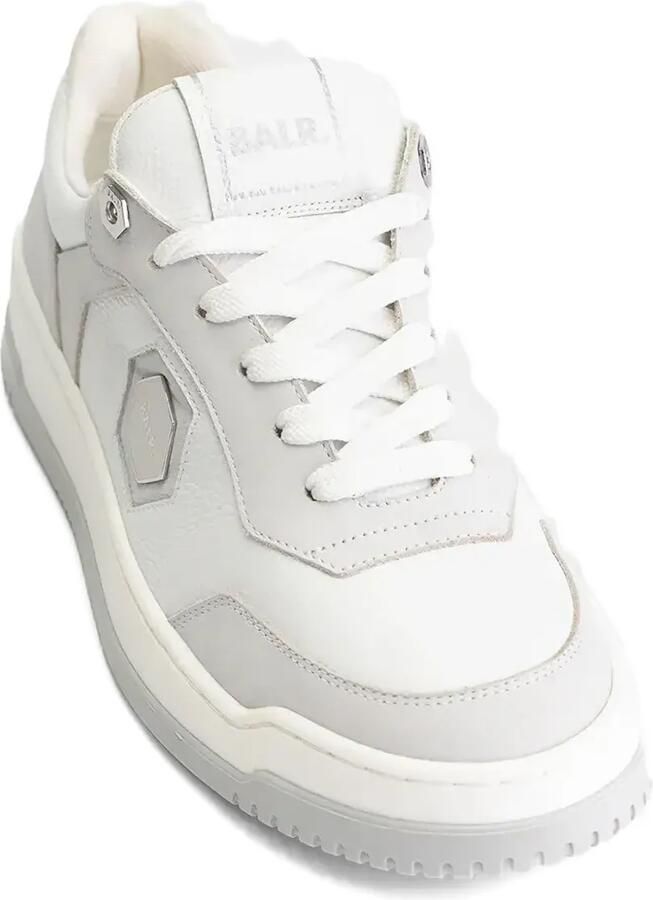 BALR. Myth leren sneakers met vlakken Wit - Foto 2