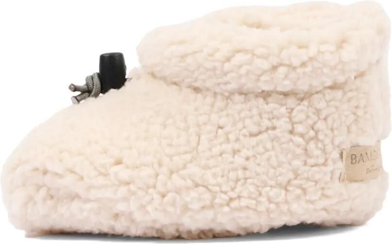 Bamboom Fleece schoenen met houtje-touwtjesluiting Beige - Foto 4