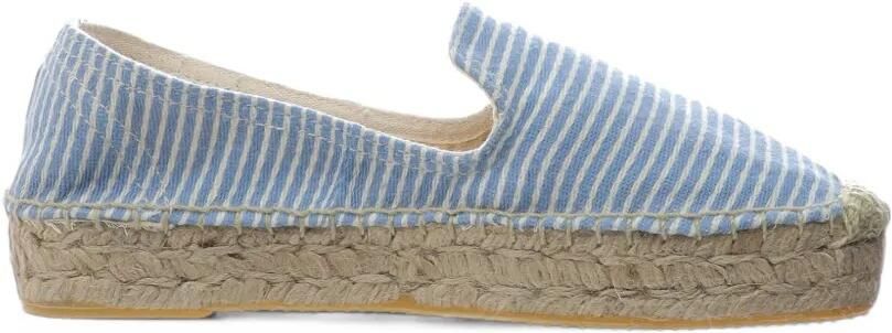 BANANA MOON Verao Tylane striped platform espadrilles Blauw - Foto 4