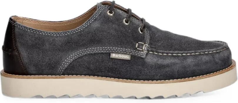 Barbour Aydon suède Derby schoenen met bewerkte neus Grijs
