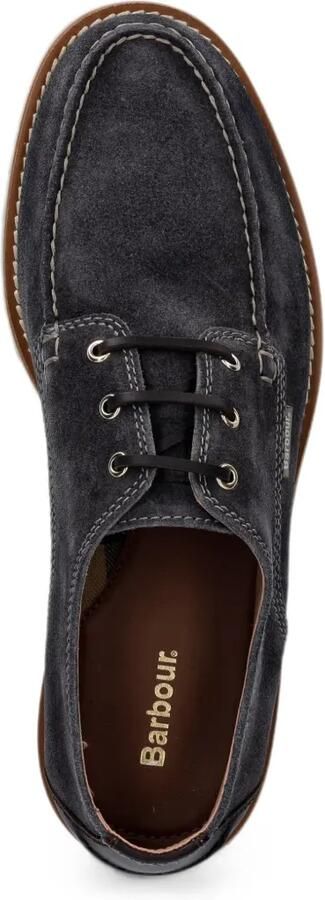 Barbour Aydon suède Derby schoenen met bewerkte neus Grijs - Foto 4