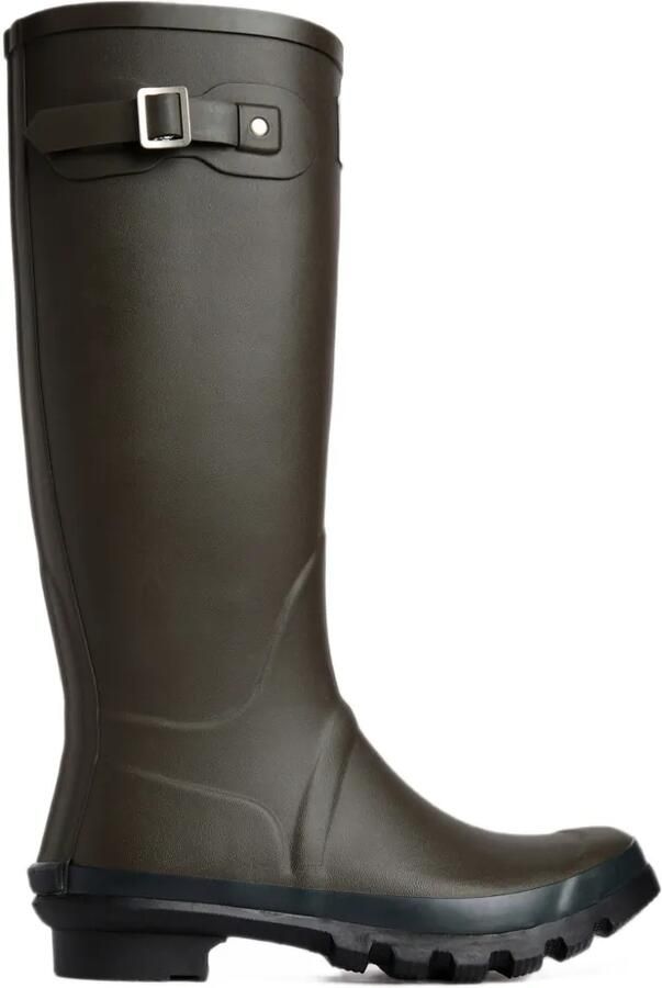 Barbour buckled logo-patch boots Groen