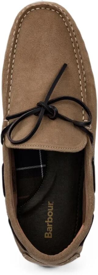 Barbour Courage Driving leren bootschoenen Beige - Foto 4
