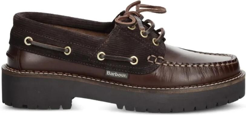 Barbour Darras leren bootschoenen Bruin
