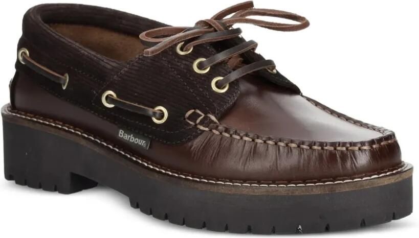 Barbour Darras leren bootschoenen Bruin - Foto 3