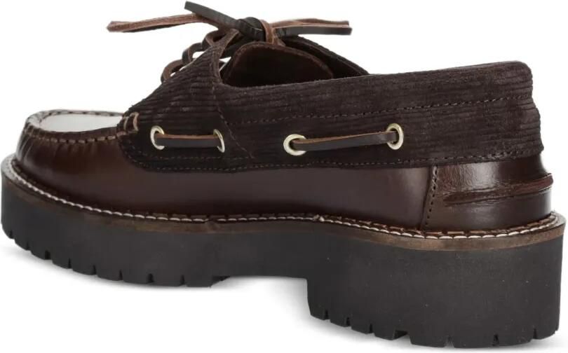 Barbour Darras leren bootschoenen Bruin - Foto 2