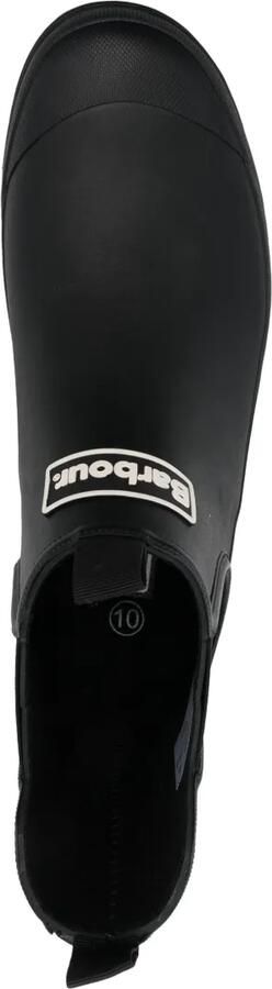 Barbour Enkellaarzen met logopatch Zwart - Foto 4