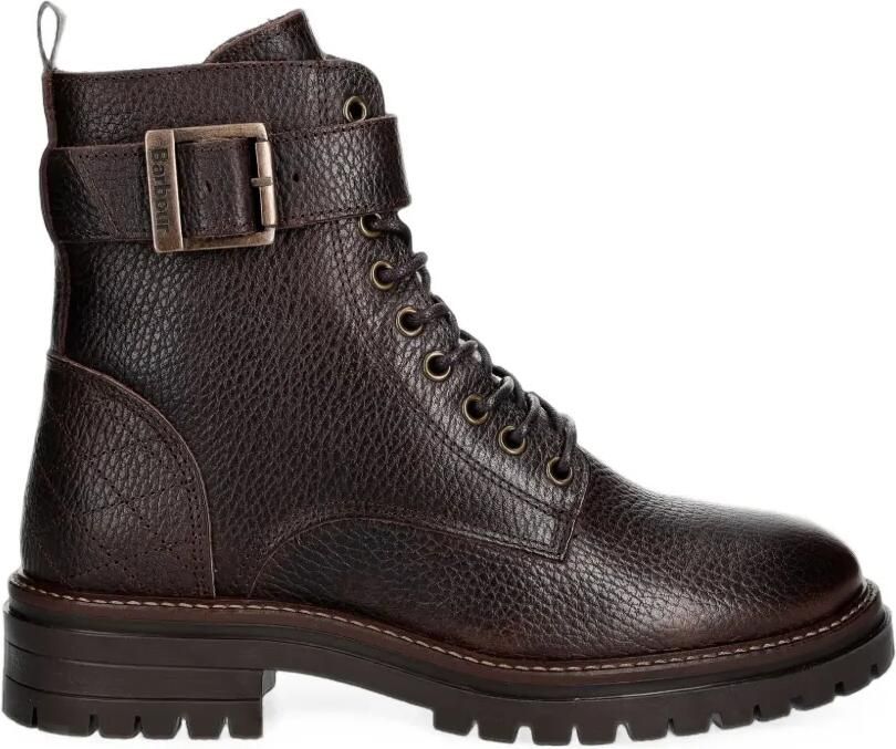 Barbour Heidi Commando veterlaarzen met gespbandje Bruin
