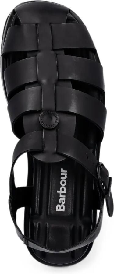 Barbour Hindburn platte sandalen met gespsluiting Zwart - Foto 4