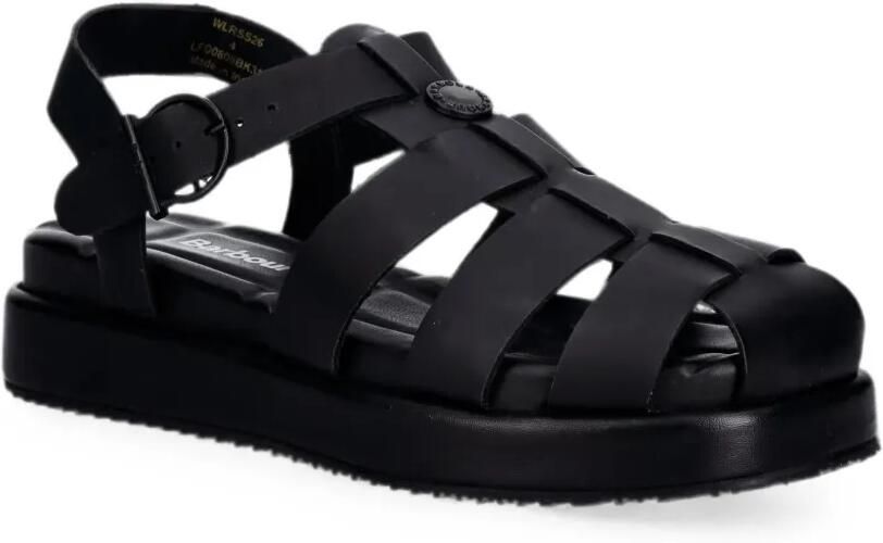 Barbour Hindburn platte sandalen met gespsluiting Zwart - Foto 2