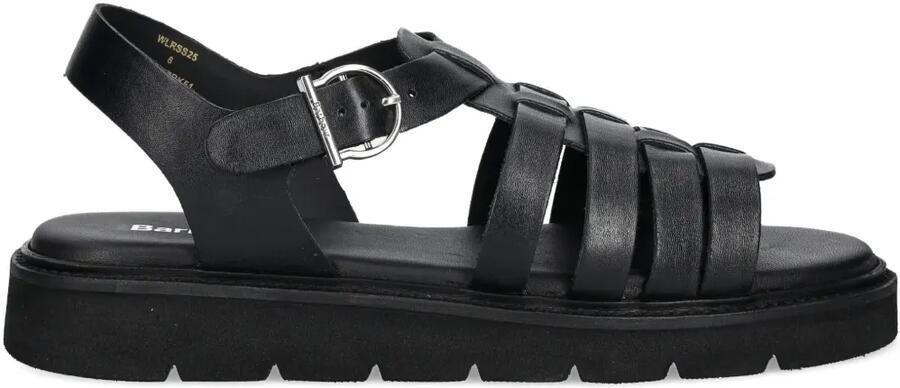 Barbour Leren sandalen Zwart