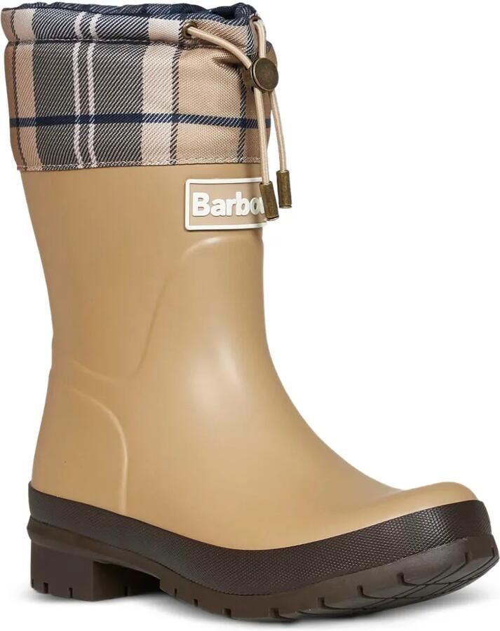 Barbour Mowbray laarzen met tartan-vlak en trekkoord Beige