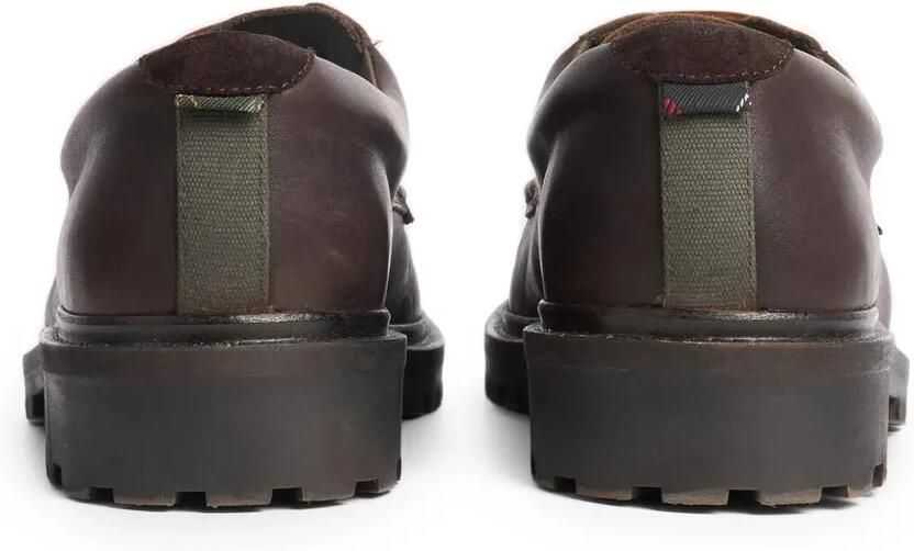 Barbour Paxton bootschoenen met platte neus en chunky zool Bruin - Foto 4