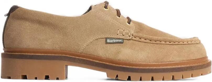 Barbour Paxton leren derby schoenen Beige