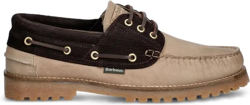 Barbour Re-Engineered Deck leren bootschoenen Beige
