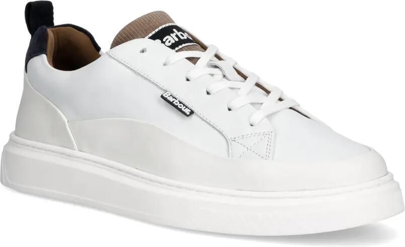 Barbour Stannington sneakers met logo-patch Wit - Foto 3
