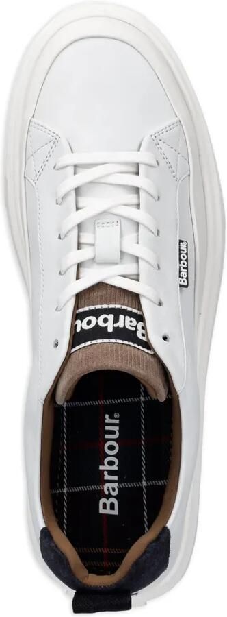 Barbour Stannington sneakers met logo-patch Wit - Foto 4