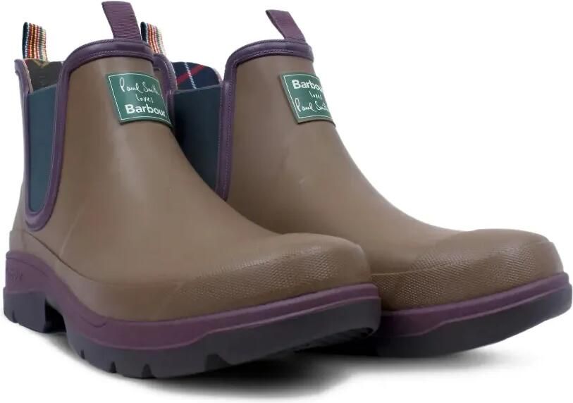 Barbour x Paul Smith Loves korte regenlaarzen Bruin - Foto 3