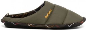 Barbour Scott gewatteerde slippers Groen