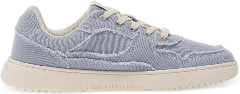Barebarics Zing Denim sneakers met vlakken en franje Blauw