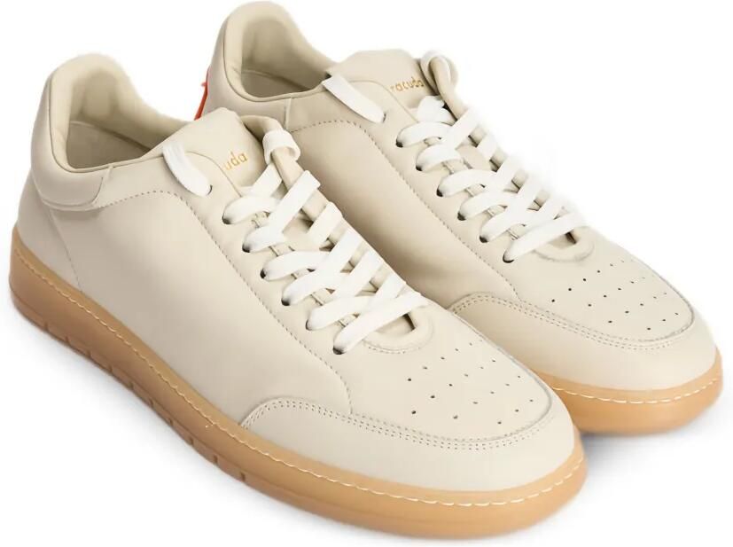 Barracuda Guga sneakers met geperforeerde neus Beige - Foto 3