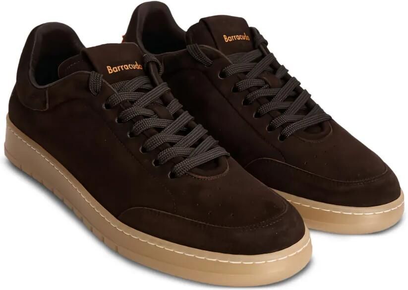 Barracuda Guga suède sneakers met geperforeerde details Bruin - Foto 3