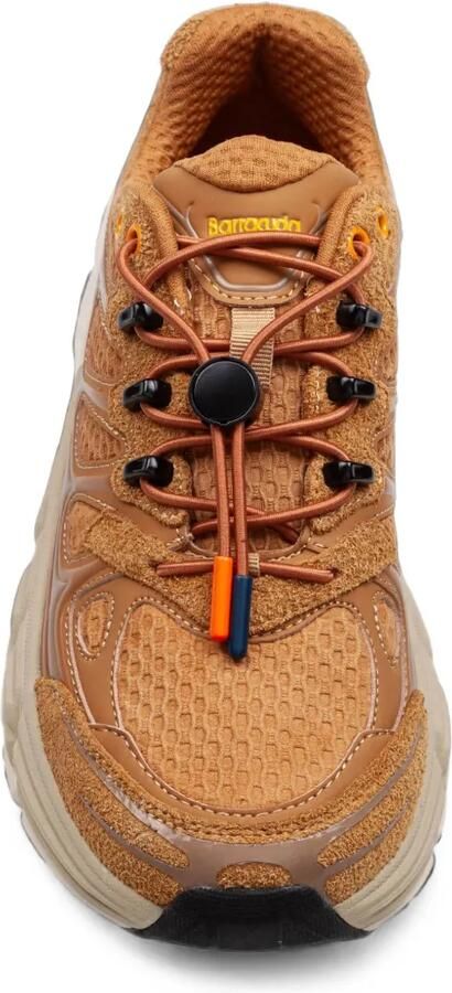 Barracuda Round-One sneakers met vlakken Bruin - Foto 3