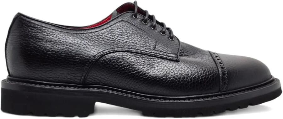 Barrett Derby schoenen van bewerkt leer Zwart
