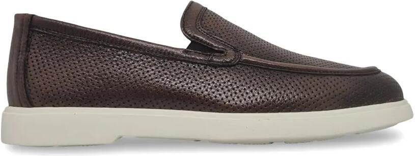 Barrett Geperforeerde leren loafers Bruin