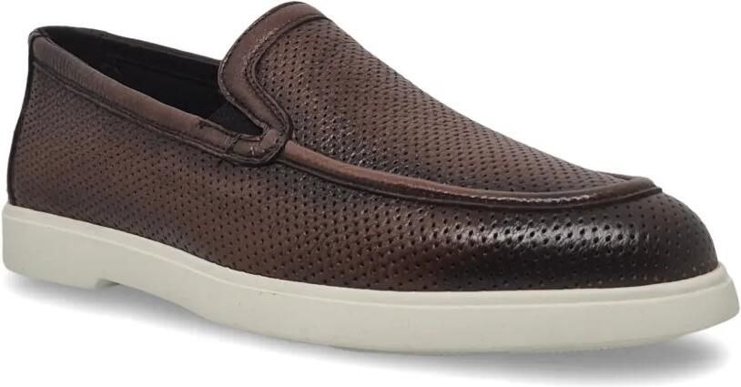 Barrett Geperforeerde leren loafers Bruin - Foto 5