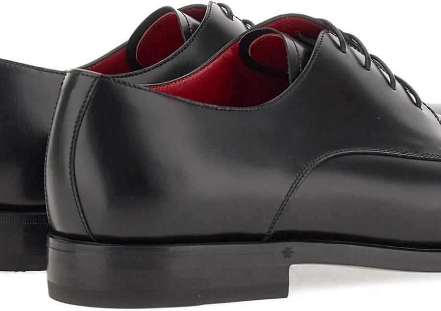Barrett Leren veterschoenen Zwart - Foto 3