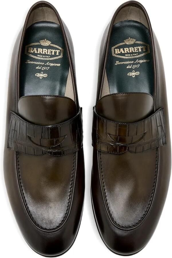 Barrett Loafers met krokodillen-reliëf Groen - Foto 3