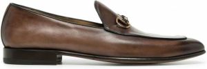 Barrett Loafers met horsebitdetail Bruin