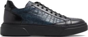 Barrett Sneakers met krokodillen-reliëf Blauw