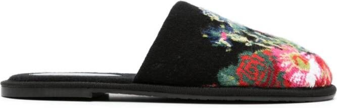 Barrie Kasjmier slippers Zwart