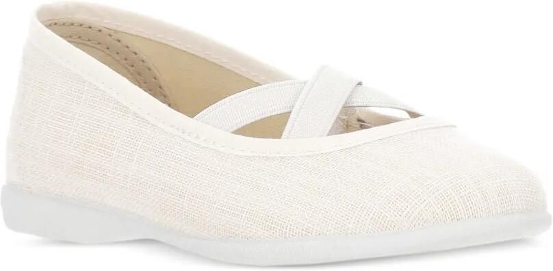 BATILAS Ballerina's met kruisbandjes Wit