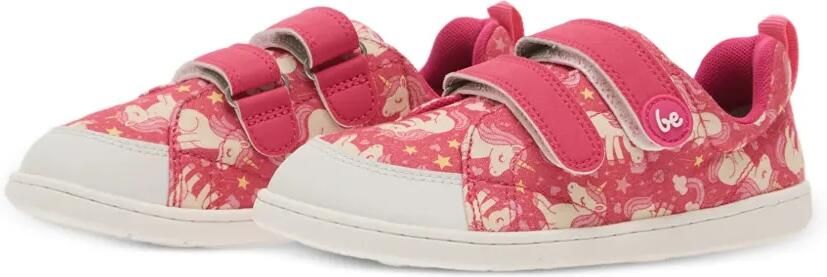Be Lenka Canvi sneakers met klittenband en eenhoorn-print Roze